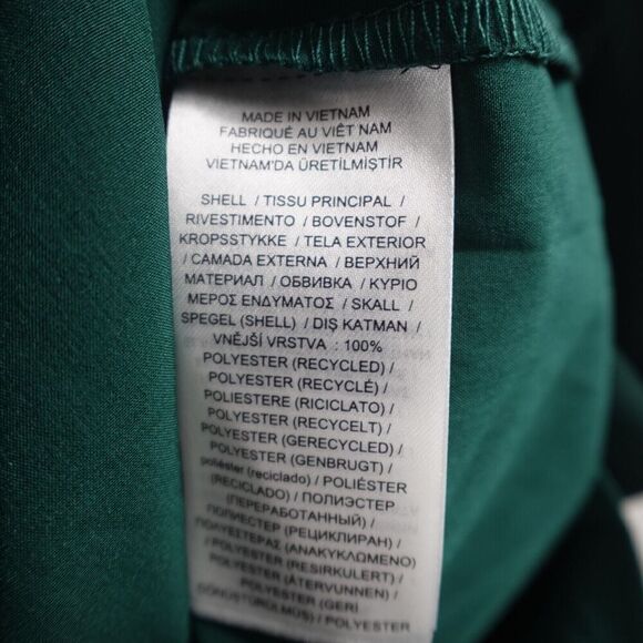 Ralph Lauren Womens Chiffon Velvet One-Shoulder Green Flowy Dress Size 6 - Picture 8 of 10